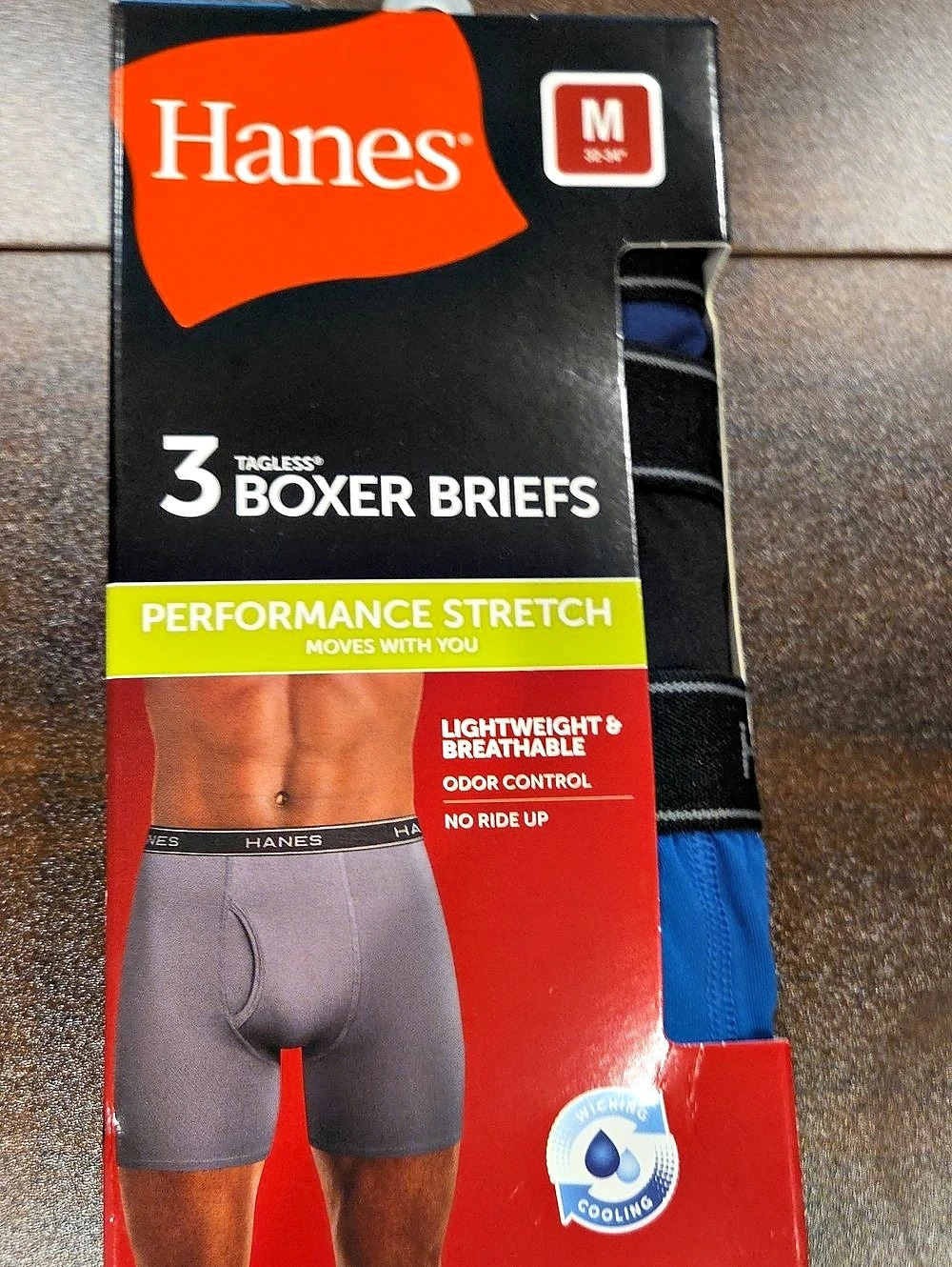 Hanes Performance Stretch Boxer Briefs